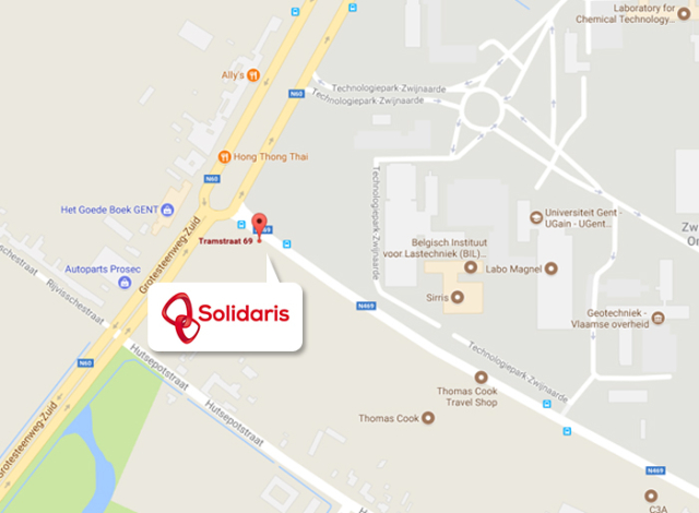 Wegbeschrijving Solidaris Gent 