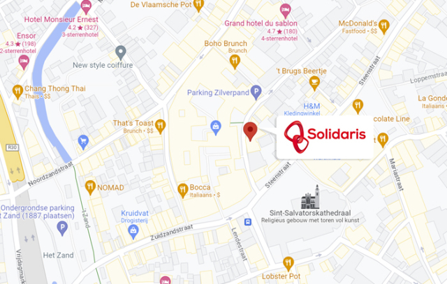 Wegbeschrijving Solidaris Brugge